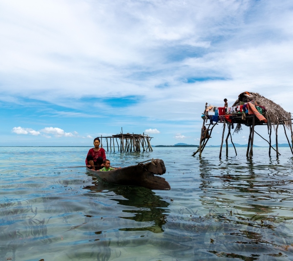 Mujer de sempora malasia