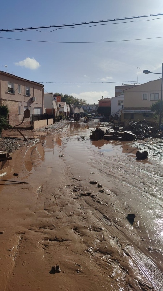 Efectos de la DANA en las calles de la zona afectada