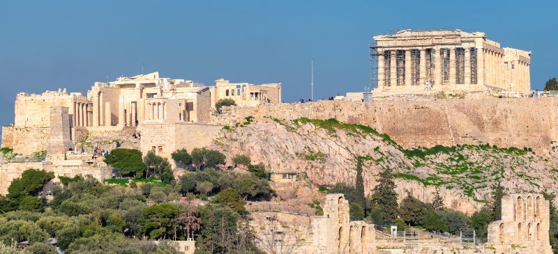 Templo del Parteón en Atenas, lugar por el que discurrió la vida de Aristóteles.