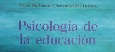 Parte de la portada de uno de los libros publicados por Bernardo Peña