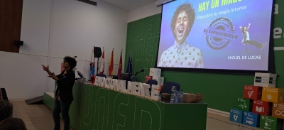 Miguel de Lucas durante su ponencia en el 'Congreso Emocionalmente'.