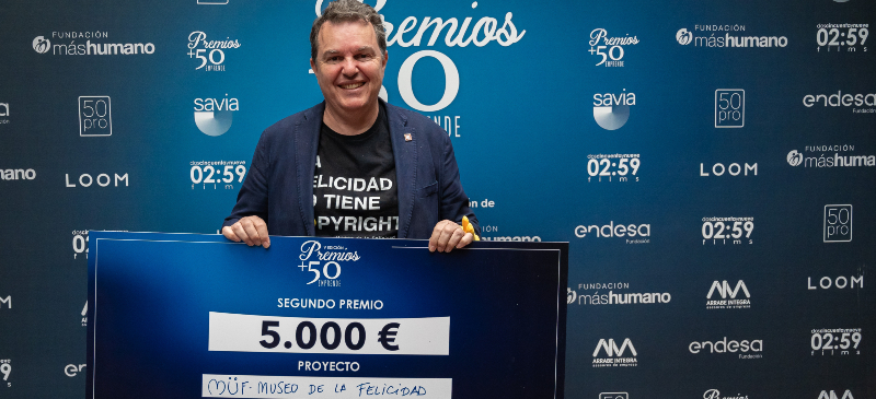 Pablo Claver segundo premio Endesa +50 en 2024