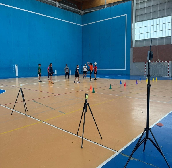 Fotos en el polideportivo