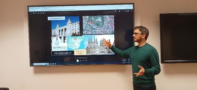 Jorge Magdaleno en sus clases magistrales en la Universidad de Chipre