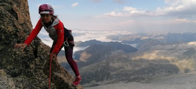 Laura en la montaña