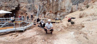 Marcos Terradillos en la Cueva Fantasma