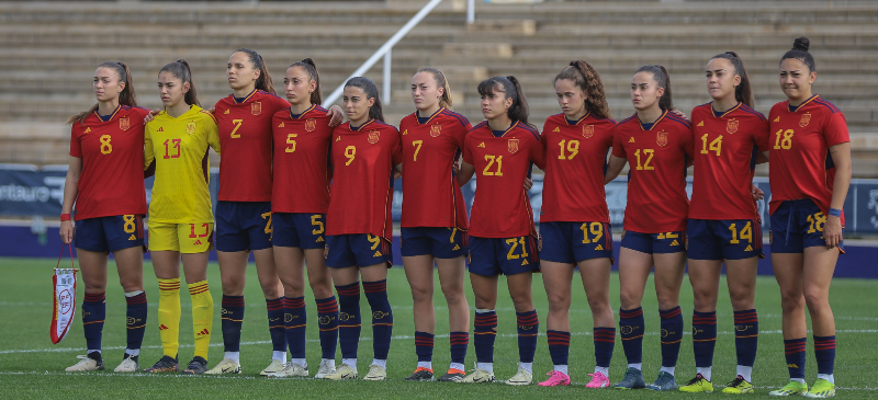 El equipo sub-20 de la selección española de fútbol que participó en el mundial