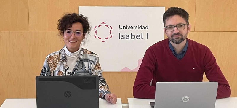 Sheila y Reinaldo en la Universidad Isabel I