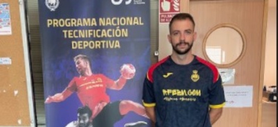 Sergio Sánchez en la selección nacional de balonmano como entrenador físico