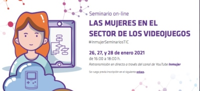 Imagen de seminario sobre las mujeres en el sector de los videojuegos