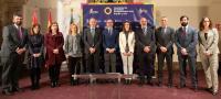 Representantes del Consejo Superior de Deportes, la Junta de Castilla y León y las Universidades organizadoras del CEU2020