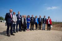 Alberto Gómez Barahona, rector de la Universidad Isabel I, junto al consejero de Educación, la consejera de Agricultura y Ganadería y el resto de rectores de Castilla y León