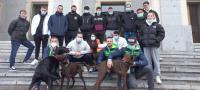 Mushing equipo con los alumnos de TEAS