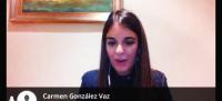 Carmen González Viz, en el webinar sobre el terrorismo