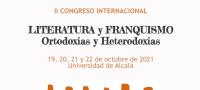 Cabecera de la página web del II Congreso Internacional Literatura y Franquismo