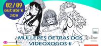 Cartel de las II Jornadas Mujeres detrás de los Videojuegos