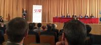 Francisco Javier Martín del Burgo y Olaia Abadía García de Vicuña asisten a los actos del 50 aniversario de INEF dela UPM